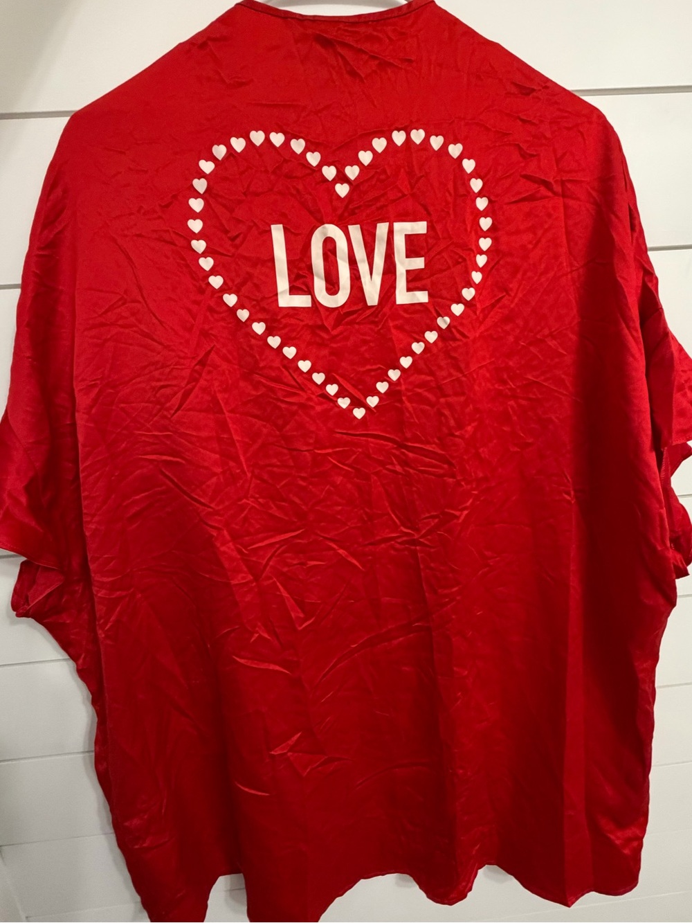 Victoria's Secret Red LOVE kimono robe